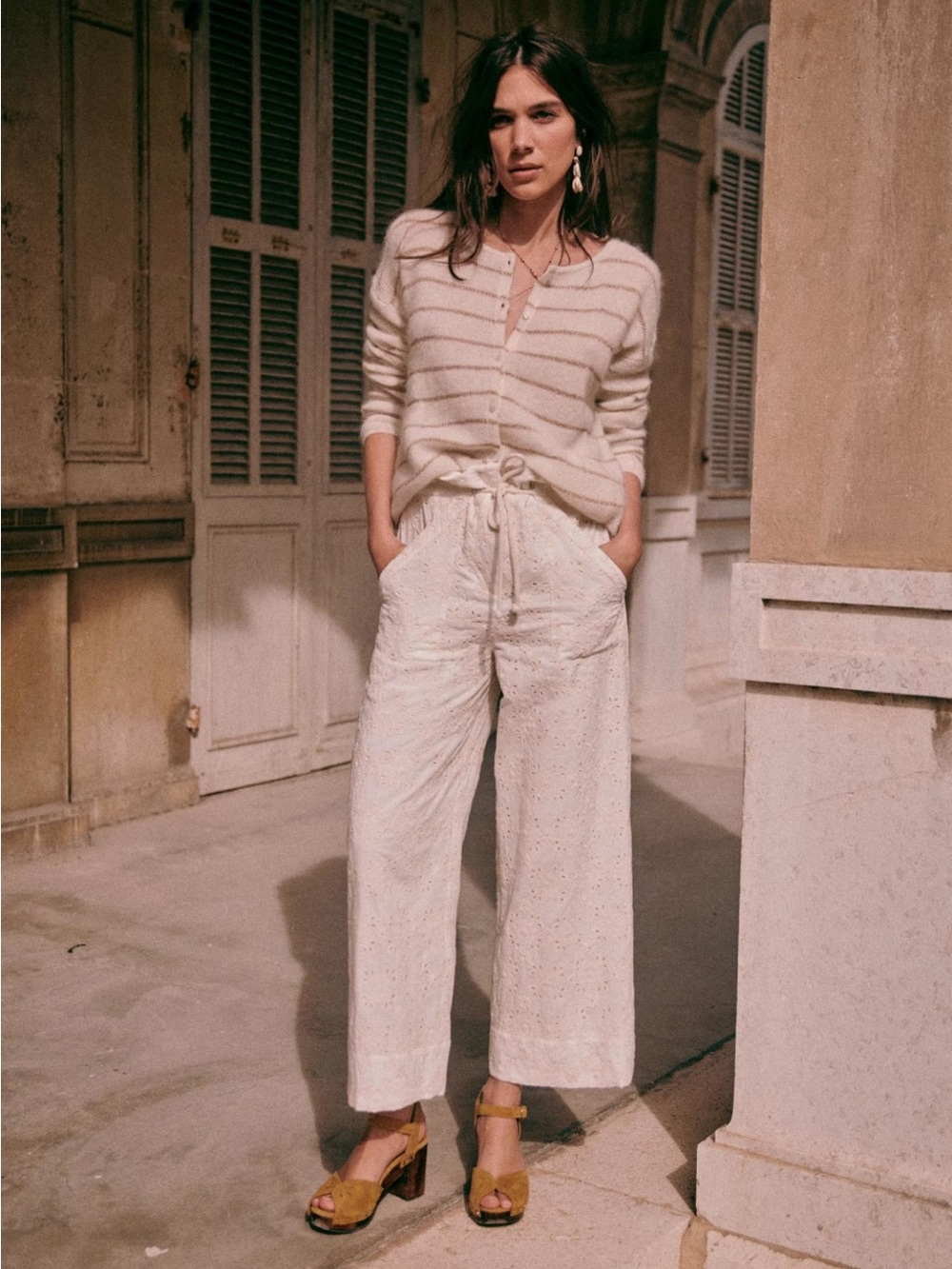 Sezane JACQUES TROUSERS FR38/US6
Ecru Lace